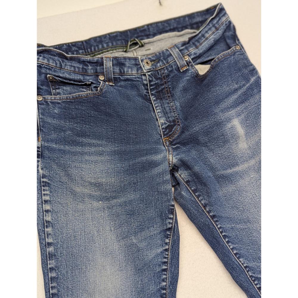 LL Bean Mens Straight Leg Denim Jeans Medium Wash Blue 0662 size 34x30